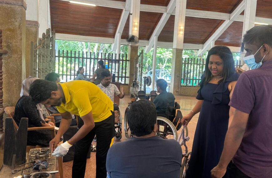 NFWD Conducts Mobile Wheelchair Repair and Support Camp in Kolonnawa, Colombo District